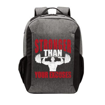 Stronger Than Your Excuses Bodybuilding Meaningful Gift Vector Backpack