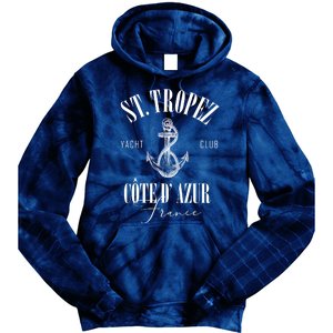 St Tropez Yacht Club Cote Dazur France Vacation Tie Dye Hoodie