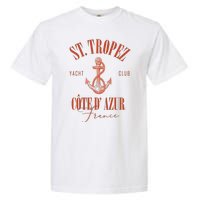 St Tropez Yacht Club Cote Dazur France Vacation Garment-Dyed Heavyweight T-Shirt