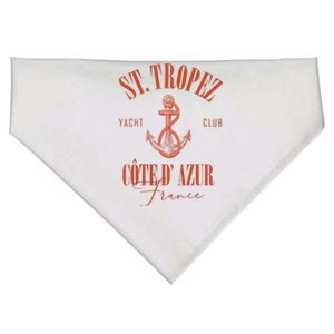 St Tropez Yacht Club Cote Dazur France Vacation USA-Made Doggie Bandana