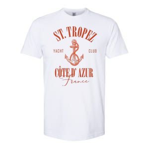 St Tropez Yacht Club Cote Dazur France Vacation Softstyle CVC T-Shirt