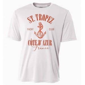 St Tropez Yacht Club Cote Dazur France Vacation Cooling Performance Crew T-Shirt