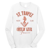 St Tropez Yacht Club Cote Dazur France Vacation Long Sleeve Shirt