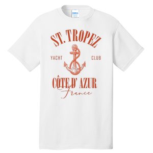 St Tropez Yacht Club Cote Dazur France Vacation Tall T-Shirt