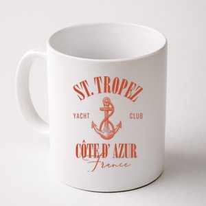 St Tropez Yacht Club Cote Dazur France Vacation Coffee Mug