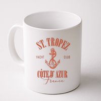 St Tropez Yacht Club Cote Dazur France Vacation Coffee Mug