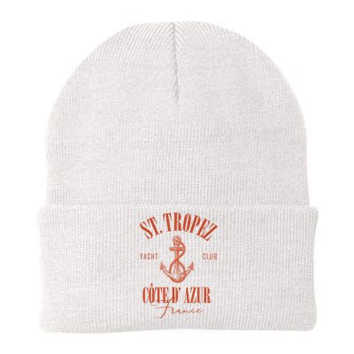 St Tropez Yacht Club Cote Dazur France Vacation Knit Cap Winter Beanie