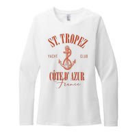 St Tropez Yacht Club Cote Dazur France Vacation Womens CVC Long Sleeve Shirt