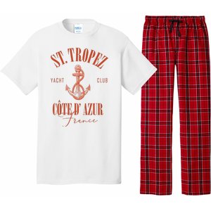 St Tropez Yacht Club Cote Dazur France Vacation Pajama Set