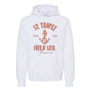 St Tropez Yacht Club Cote Dazur France Vacation Premium Hoodie