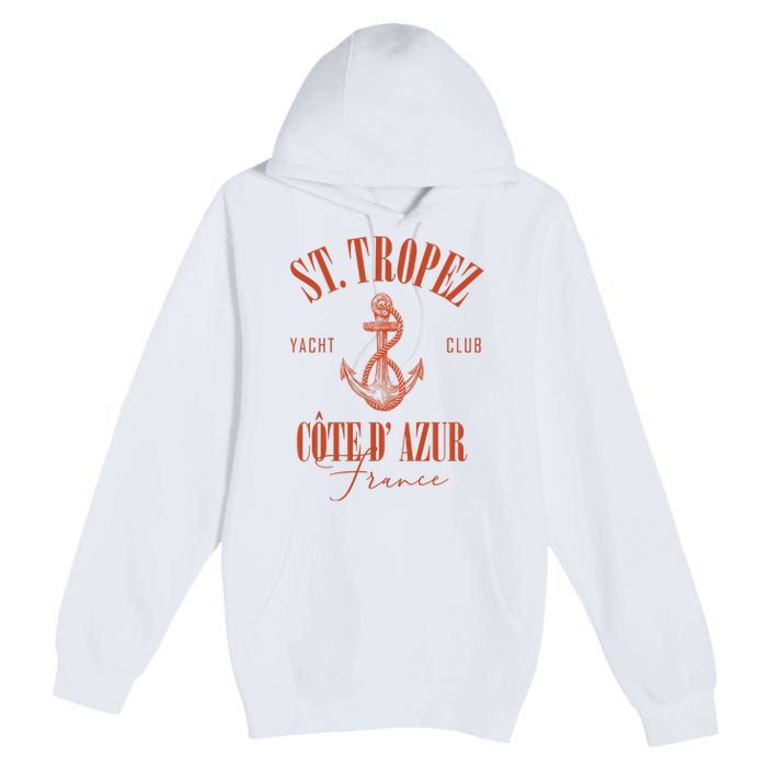 St Tropez Yacht Club Cote Dazur France Vacation Premium Pullover Hoodie