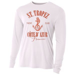 St Tropez Yacht Club Cote Dazur France Vacation Cooling Performance Long Sleeve Crew