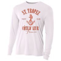 St Tropez Yacht Club Cote Dazur France Vacation Cooling Performance Long Sleeve Crew