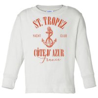 St Tropez Yacht Club Cote Dazur France Vacation Toddler Long Sleeve Shirt