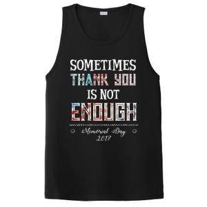 Sometimes Thank You Is Not Enough Memorial Day 2017 Meaningful Gift PosiCharge Competitor Tank