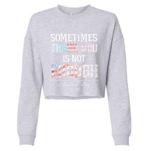 Sometimes Thank You Is Not Enough Memorial Day 2017 Meaningful Gift Cropped Pullover Crew