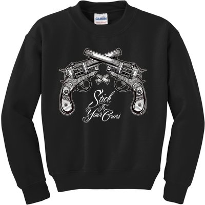 Stick To Your Guns Western Bandit Vintage Cowboy Kids Sweatshirt