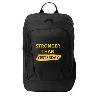 Stronger Than Yesterday City Backpack
