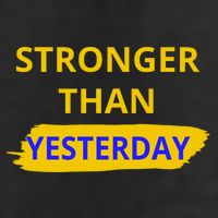 Stronger Than Yesterday Golf Towel