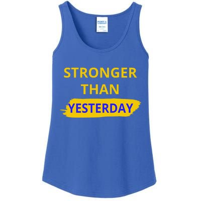 Stronger Than Yesterday Ladies Essential Tank