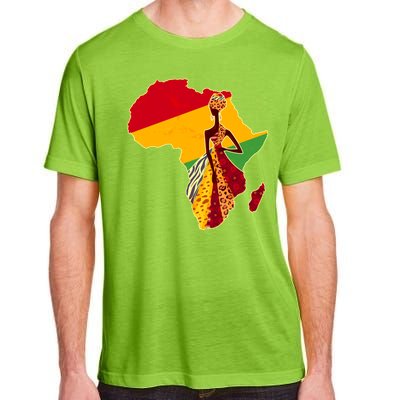 Stylish African Woman In Traditional Clothes Colors Adult ChromaSoft Performance T-Shirt