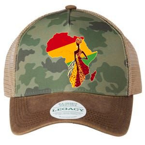 Stylish African Woman In Traditional Clothes Colors Legacy Tie Dye Trucker Hat