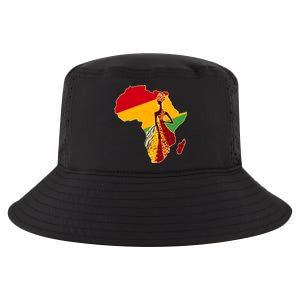 Stylish African Woman In Traditional Clothes Colors Cool Comfort Performance Bucket Hat