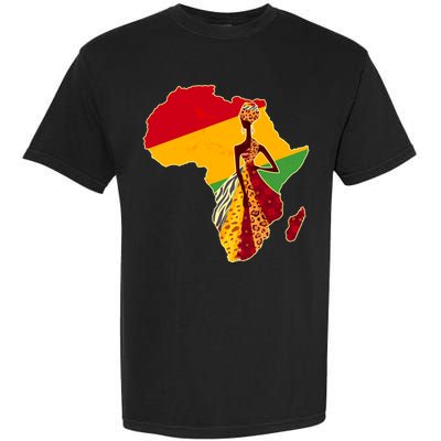 Stylish African Woman In Traditional Clothes Colors Garment-Dyed Heavyweight T-Shirt
