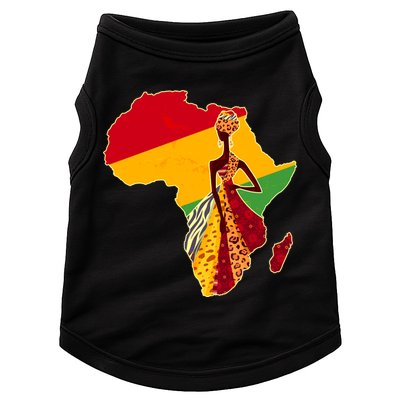 Stylish African Woman In Traditional Clothes Colors Doggie Tank