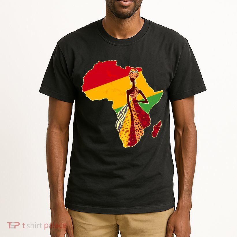 Stylish African Woman In Traditional Clothes Colors Tall T-Shirt