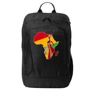 Stylish African Woman In Traditional Clothes Colors City Backpack