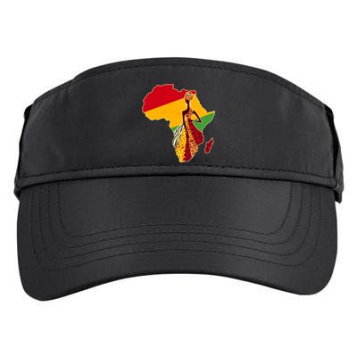 Stylish African Woman In Traditional Clothes Colors Adult Drive Performance Visor