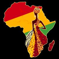 Stylish African Woman In Traditional Clothes Colors Flatbill Hat