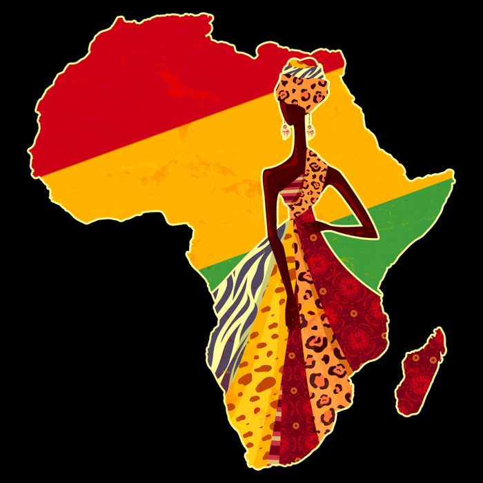 Stylish African Woman In Traditional Clothes Colors Flatbill Hat