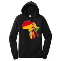 Stylish African Woman In Traditional Clothes Colors Women's Pullover Hoodie