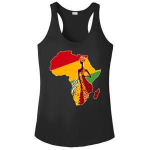 Stylish African Woman In Traditional Clothes Colors Ladies PosiCharge Competitor Racerback Tank