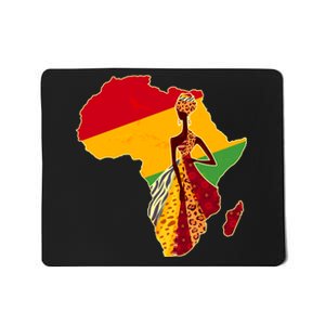 Stylish African Woman In Traditional Clothes Colors Mousepad