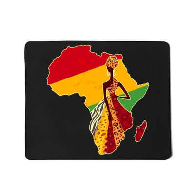 Stylish African Woman In Traditional Clothes Colors Mousepad