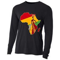 Stylish African Woman In Traditional Clothes Colors Cooling Performance Long Sleeve Crew