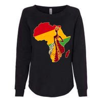 Stylish African Woman In Traditional Clothes Colors Womens California Wash Sweatshirt