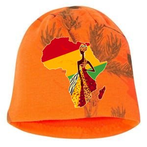 Stylish African Woman In Traditional Clothes Colors Kati - Camo Knit Beanie