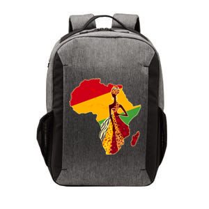 Stylish African Woman In Traditional Clothes Colors Vector Backpack