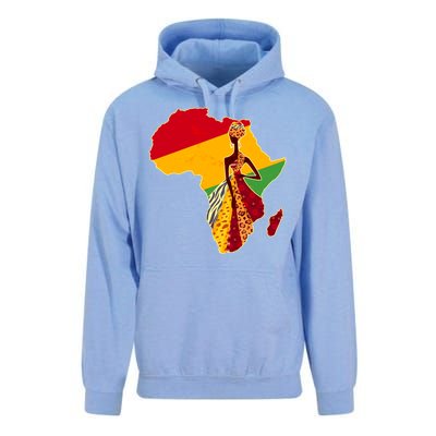 Stylish African Woman In Traditional Clothes Colors Unisex Surf Hoodie