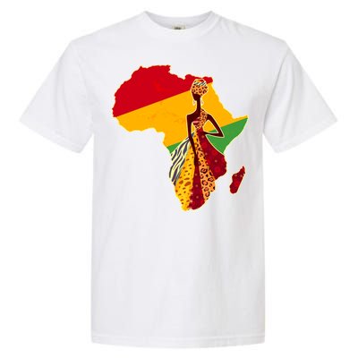 Stylish African Woman In Traditional Clothes Colors Garment-Dyed Heavyweight T-Shirt