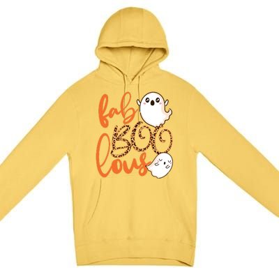 Stylish leopard Halloween Fab-BOO-lous Ghost Premium Pullover Hoodie