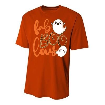 Stylish leopard Halloween Fab-BOO-lous Ghost Performance Sprint T-Shirt