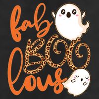Stylish leopard Halloween Fab-BOO-lous Ghost Cool Comfort Performance Bucket Hat