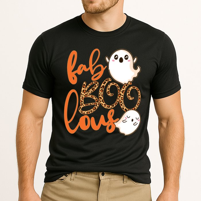 Stylish leopard Halloween Fab-BOO-lous Ghost Cooling Performance Crew T-Shirt