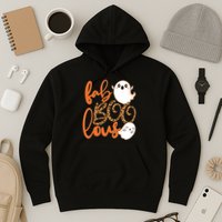 Stylish leopard Halloween Fab-BOO-lous Ghost Hoodie