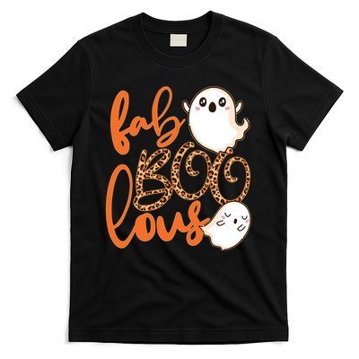Stylish leopard Halloween Fab-BOO-lous Ghost T-Shirt